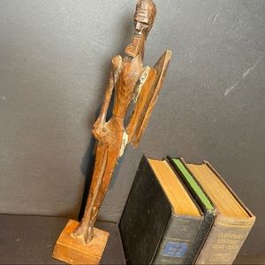 vintage handmade wood sculpture